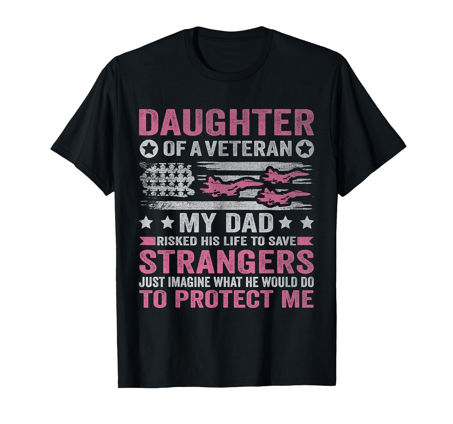 Daughter Veteran Us Veteran Dad Daughter T-Shirt - Custom Art Print Unisex - T-Shirt, Sweatshirt, Hoodie