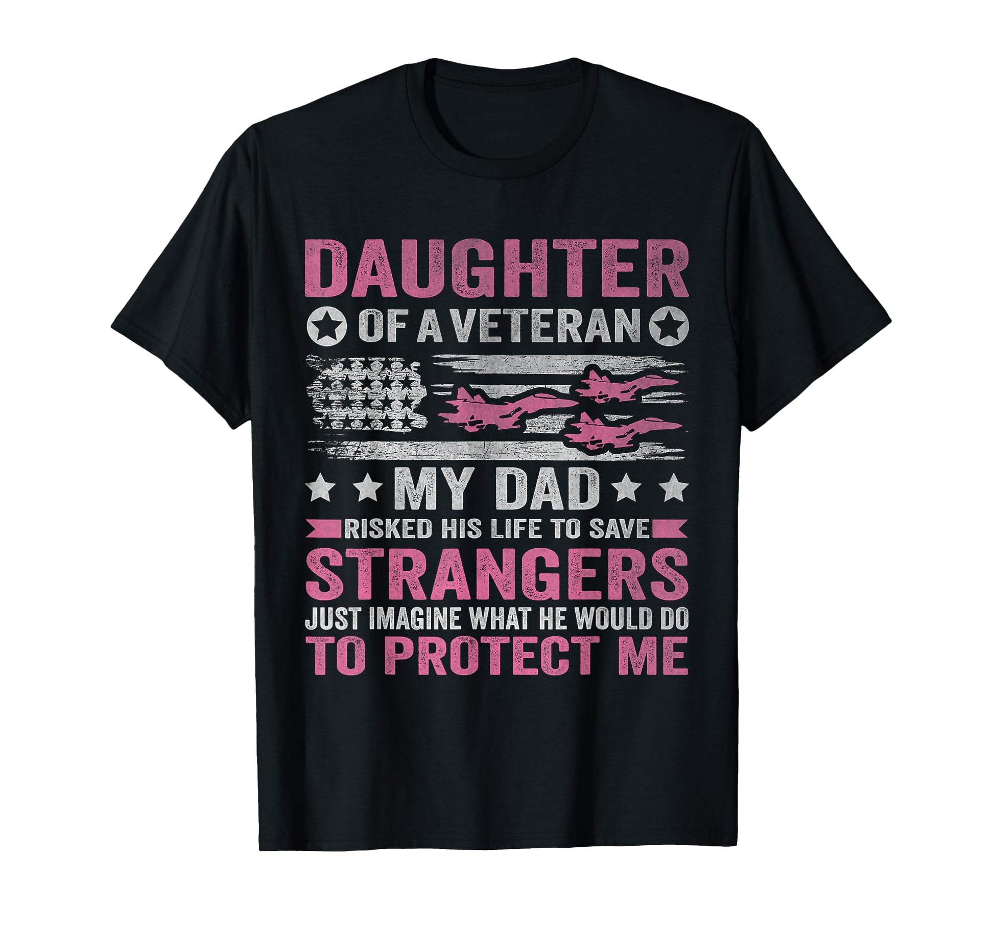 Daughter Veteran Us Veteran Dad Daughter T-Shirt - Custom Art Print Unisex - T-Shirt, Sweatshirt, Hoodie