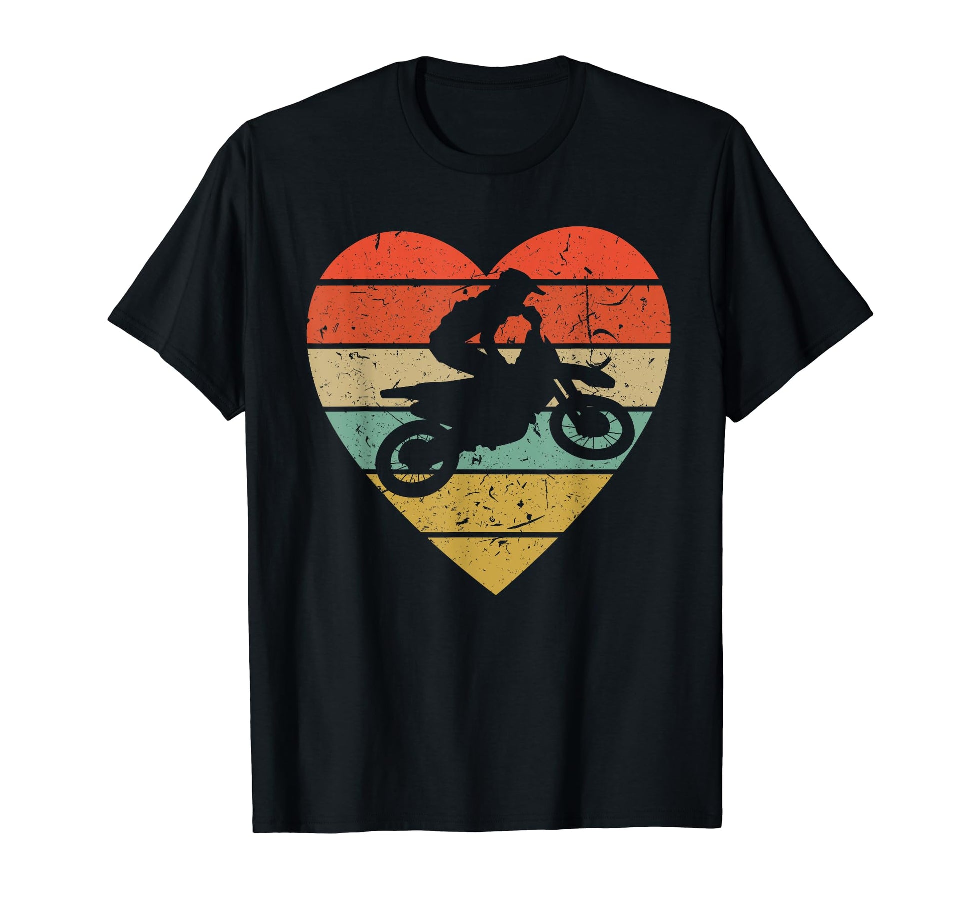 Supercross Motocross Heart Sport Fan T-Shirt - Graphic Print Men Women - T-Shirt, Sweatshirt, Hoodie