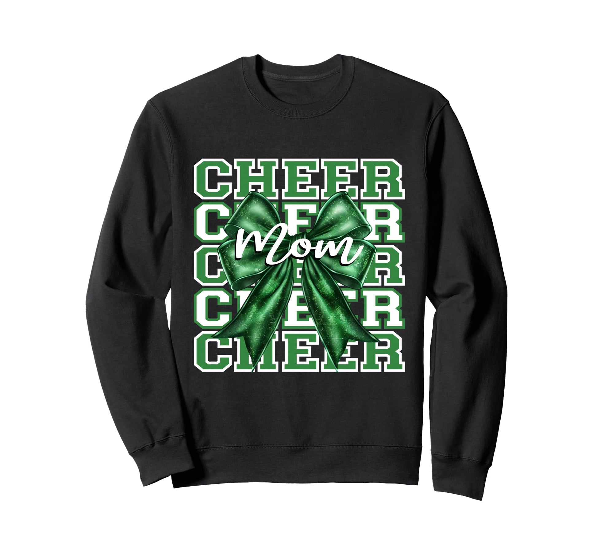 Football Cheer Mom Game Day Green Sweatshirt - Streetwear Style for Adults - T-Shirt, Sweatshirt, Hoodie