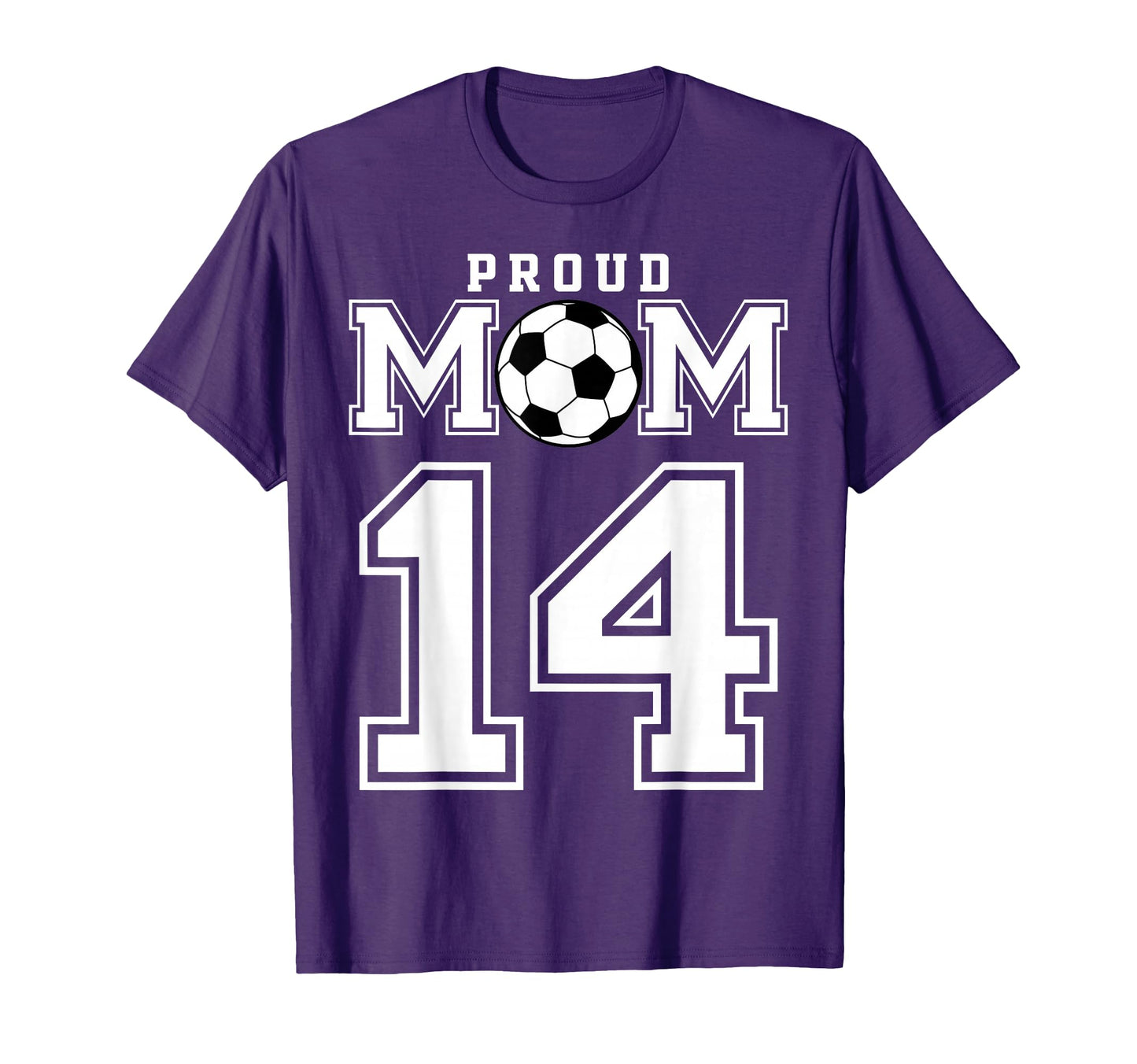 Number 14 Custom Proud Soccer T-Shirt - Fun Novelty Design for Adults - T-Shirt, Sweatshirt, Hoodie