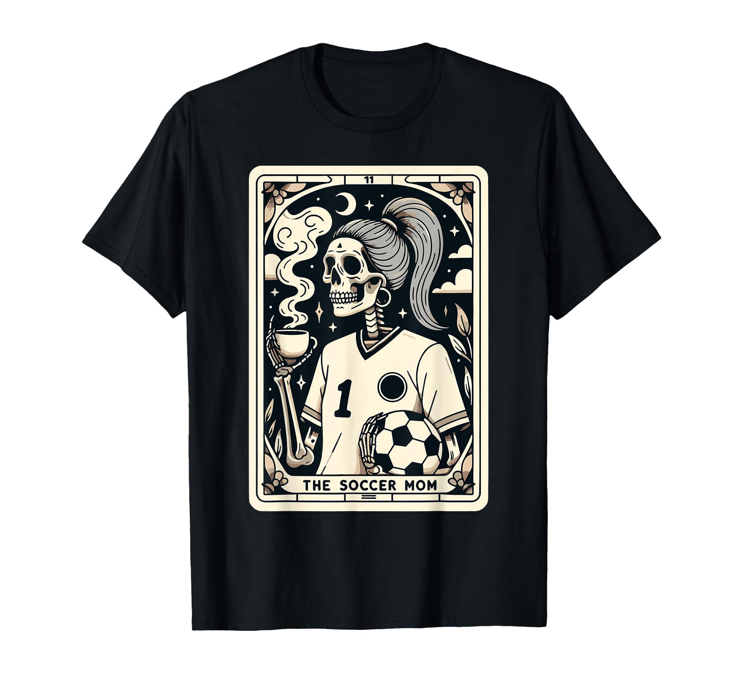 Soccer Mom Soccer Mum Tarot Card T-Shirt - Minimalist Print Men Women - T-Shirt, Sweatshirt, Hoodie