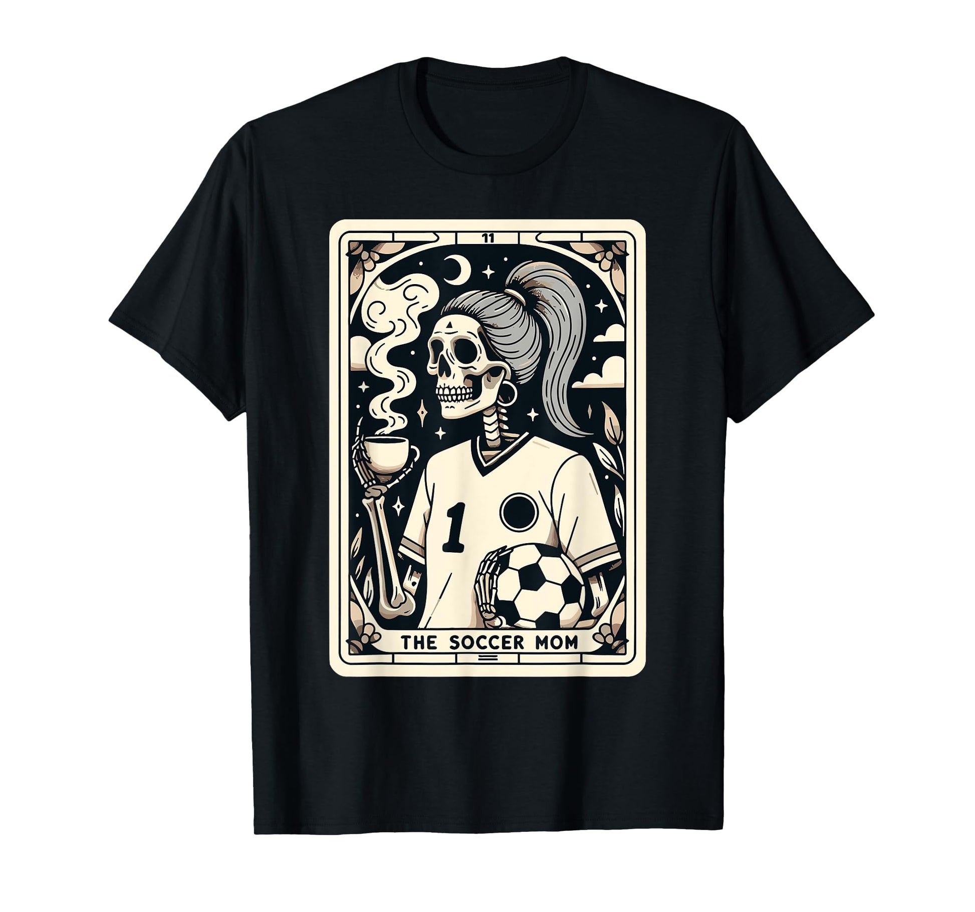 Soccer Mom Soccer Mum Tarot Card T-Shirt - Minimalist Print Men Women - T-Shirt, Sweatshirt, Hoodie