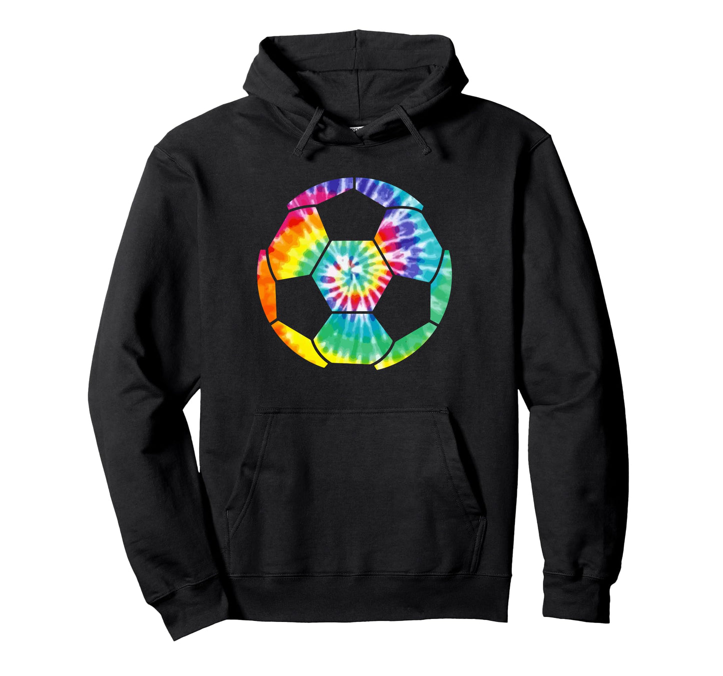 Soccer Player Soccer Ball Tie Dye Hoodie - Minimalist Print Unisex - T-Shirt, Sweatshirt, Hoodie