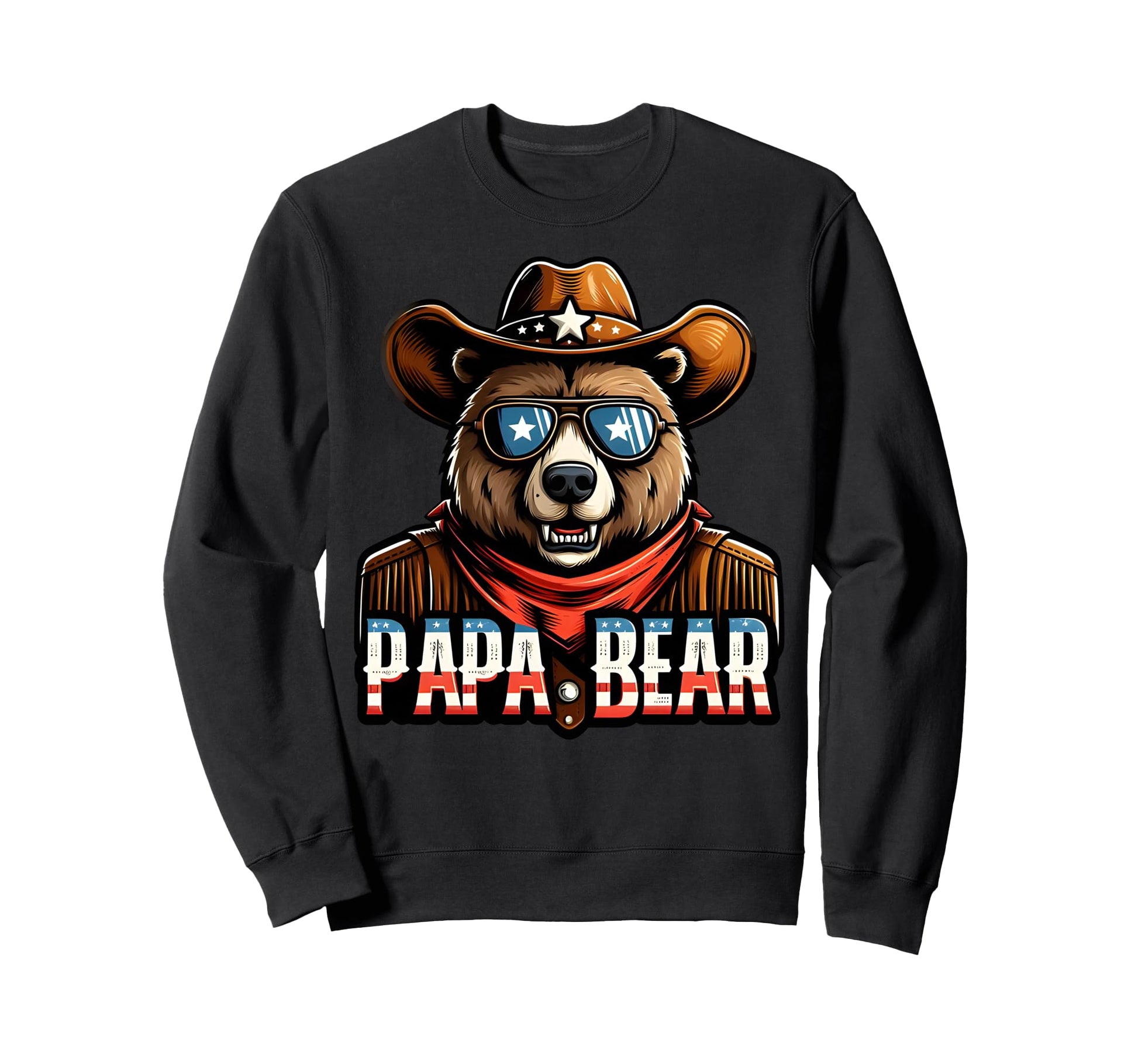 Papa Bear Gifts Funny Birthday Fun Sweatshirt - Graphic Print Men Women - T-Shirt, Sweatshirt, Hoodie