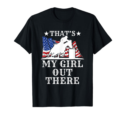Barrel Racing Dad Thats My Out There T-Shirt - Minimalist Print Unisex - T-Shirt, Sweatshirt, Hoodie