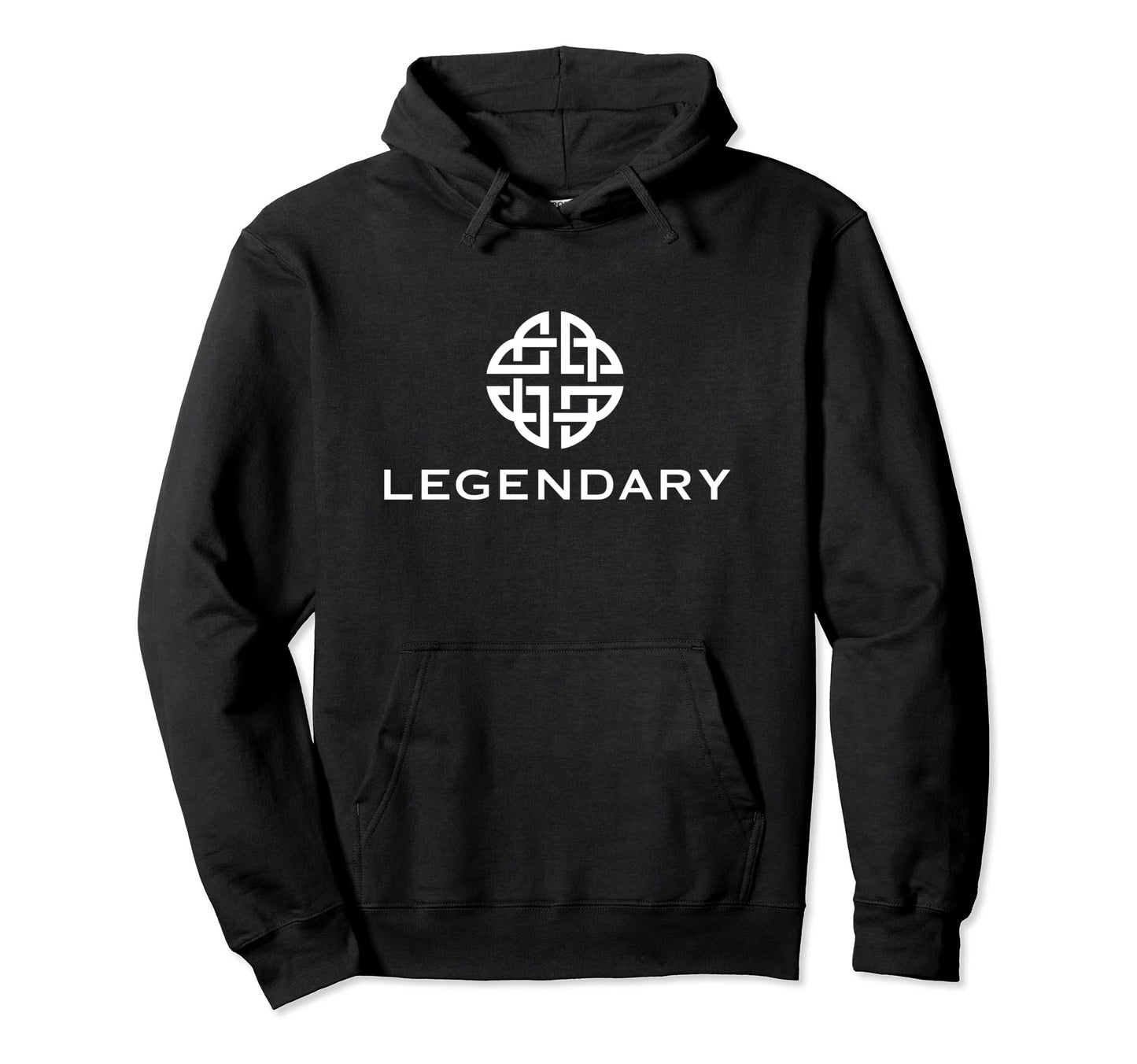 Legendary White Logo Hoodie - Minimalist Print Unisex - T-Shirt, Sweatshirt, Hoodie