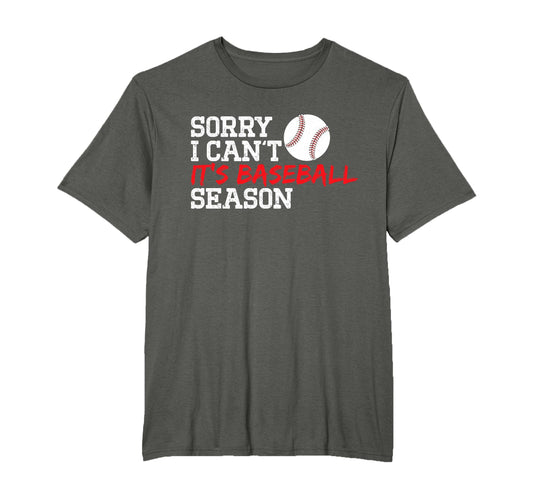 Baseball Mom Dad Funny Sorry I Cant T-Shirt - Aesthetic Graphic Men Women - T-Shirt, Sweatshirt, Hoodie