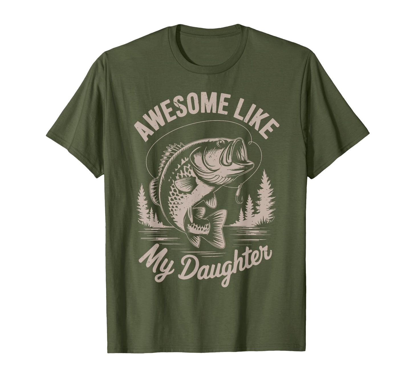 Awesome Like Daughter Funny Step Dad T-Shirt - Unique Graphic Men Women - T-Shirt, Sweatshirt, Hoodie