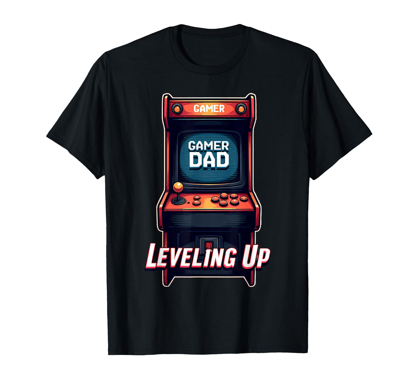 Fathers Day Gift Gamer Dad Leveling Up T-Shirt - Custom Art Print Men Women - T-Shirt, Sweatshirt, Hoodie
