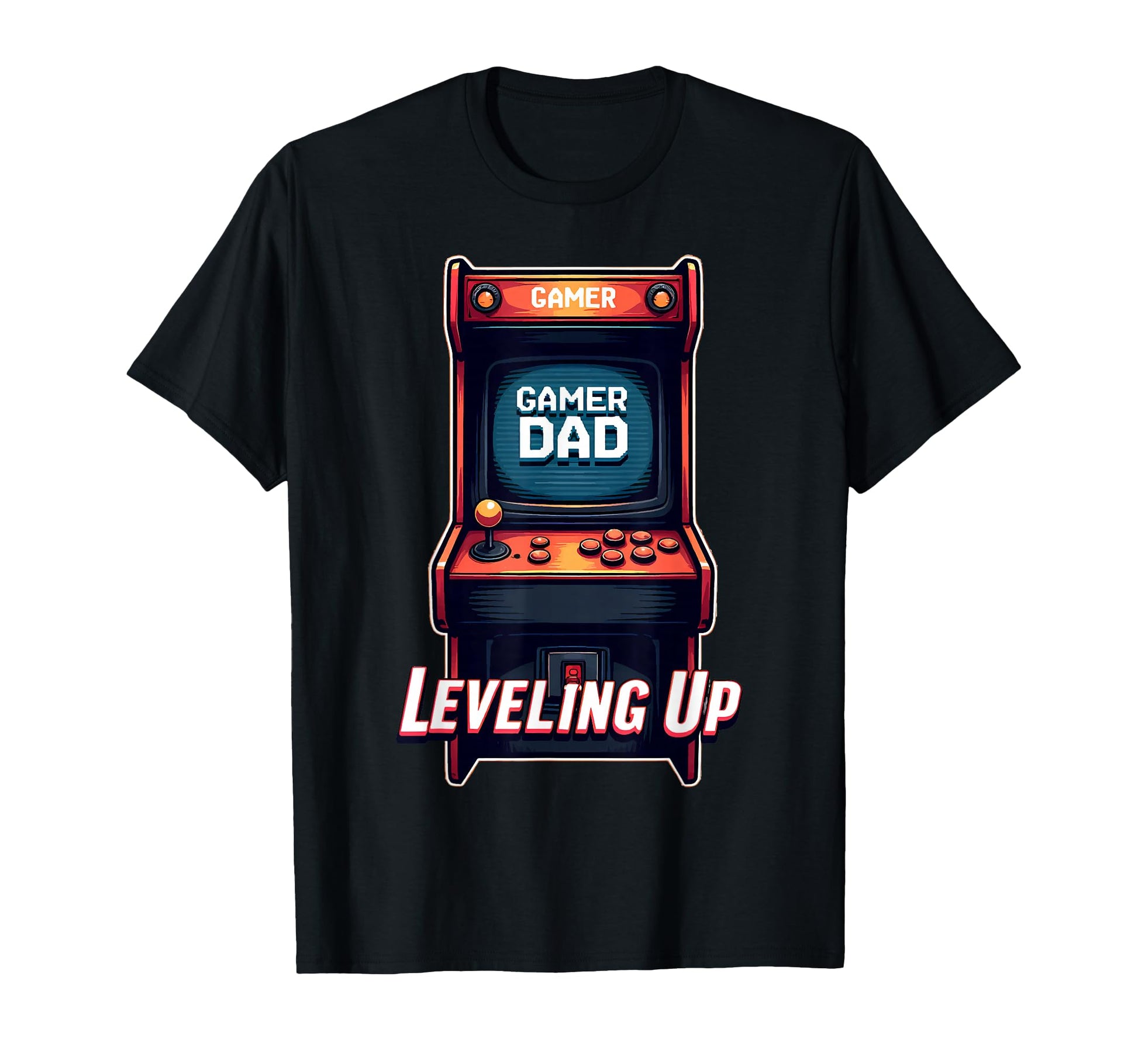 Fathers Day Gift Gamer Dad Leveling Up T-Shirt - Custom Art Print Men Women - T-Shirt, Sweatshirt, Hoodie