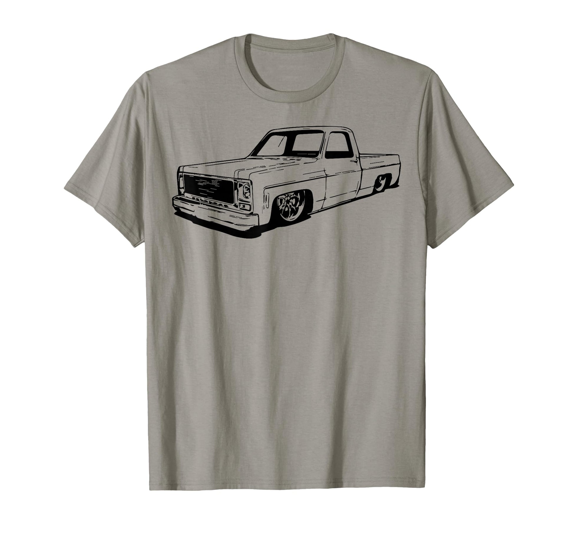 73 87 Mini C10 Truck Slammed Dad T-Shirt - Aesthetic Graphic for Adults - T-Shirt, Sweatshirt, Hoodie