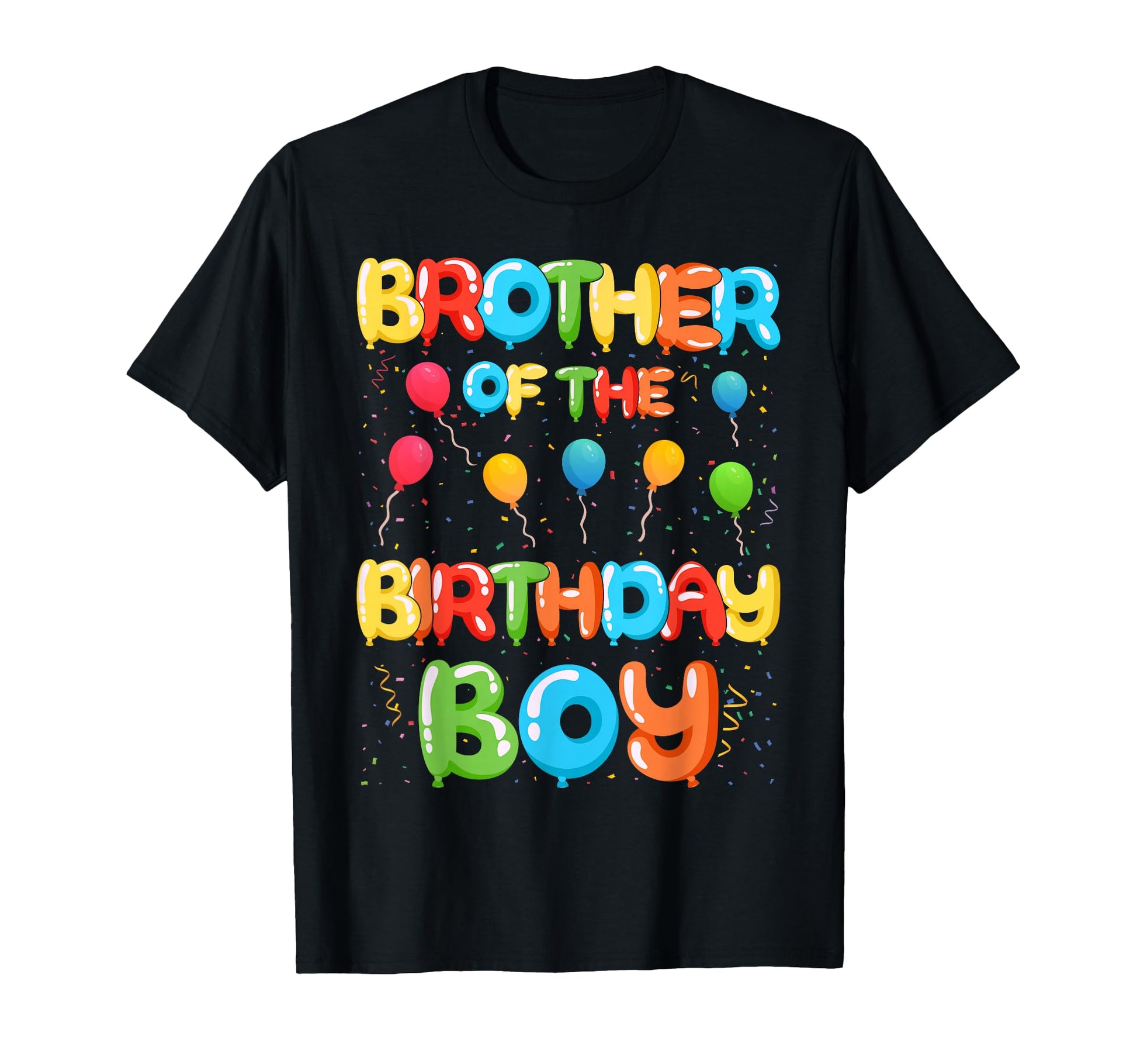 Brother Birthday Balloon Party T-Shirt - Minimalist Print Unisex - T-Shirt, Sweatshirt, Hoodie
