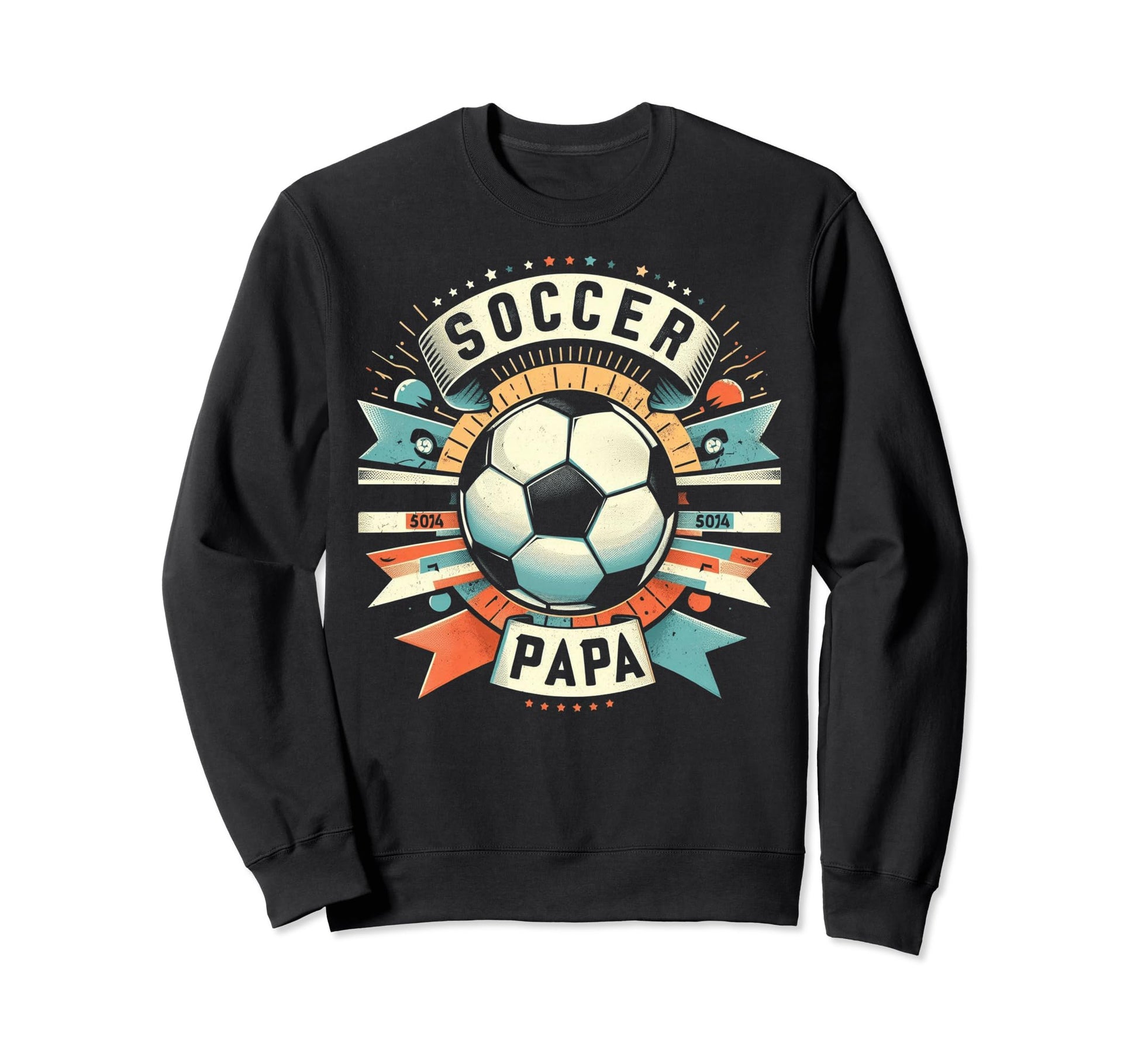 Soccer Papa Family Matching Dad Sweatshirt - Minimalist Print Unisex - T-Shirt, Sweatshirt, Hoodie