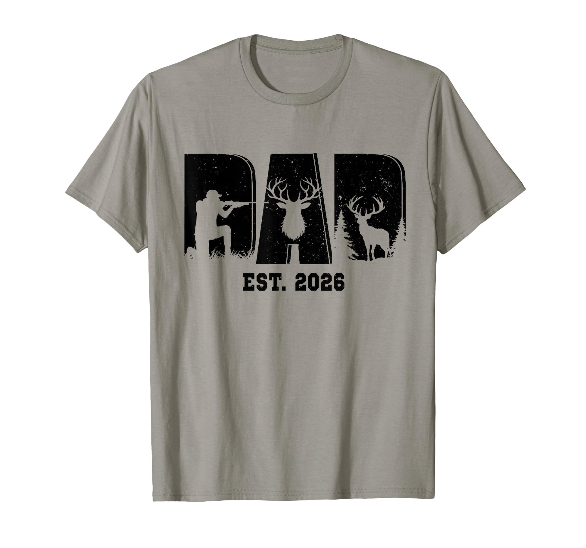 Dad Est 2026 Hunter Dad Hunting Deer T-Shirt - Custom Art Print Men Women - T-Shirt, Sweatshirt, Hoodie