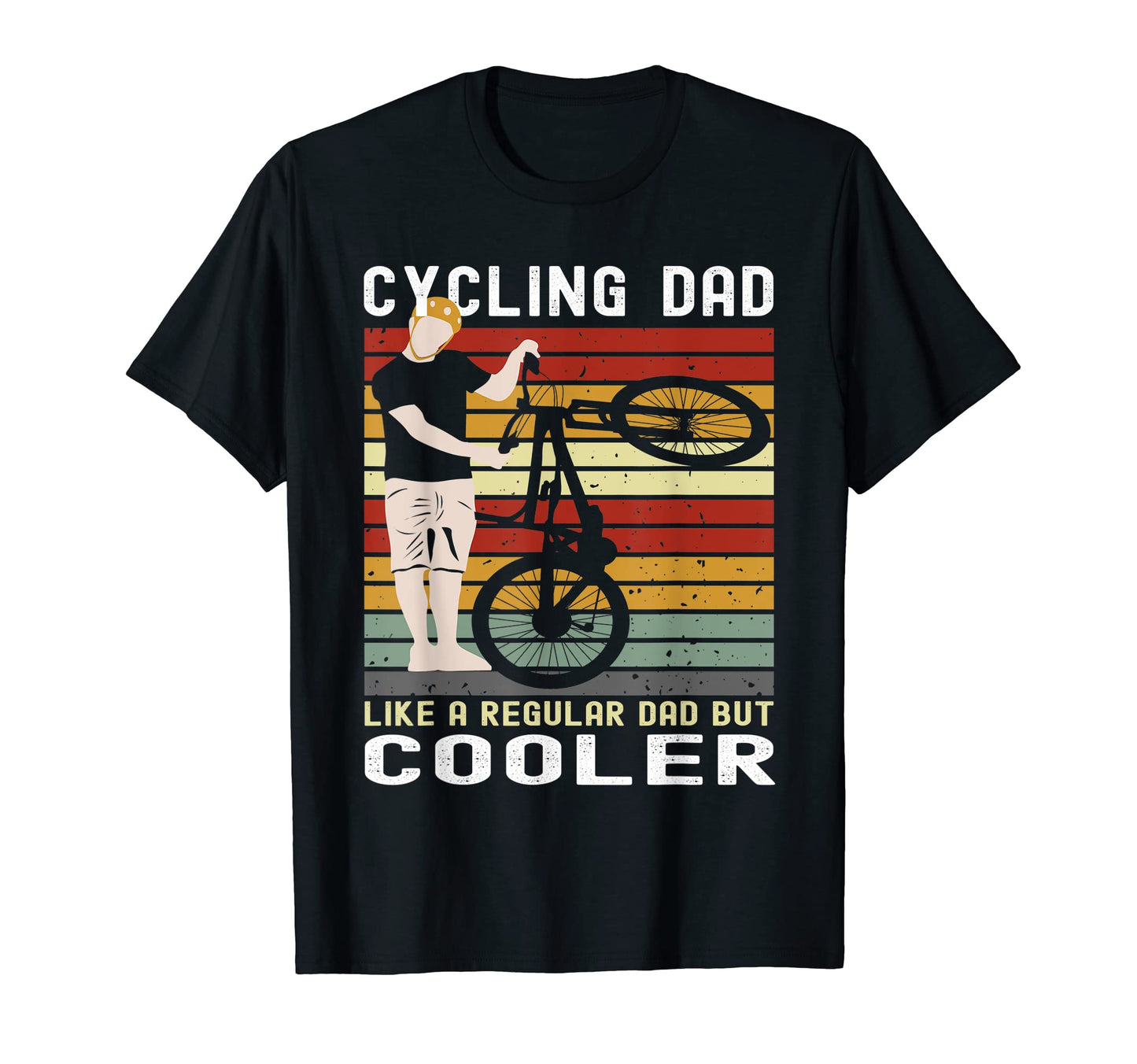 Fathers Day Cycling Dad Like Regular Dad T-Shirt - Graphic Print Unisex - T-Shirt, Sweatshirt, Hoodie