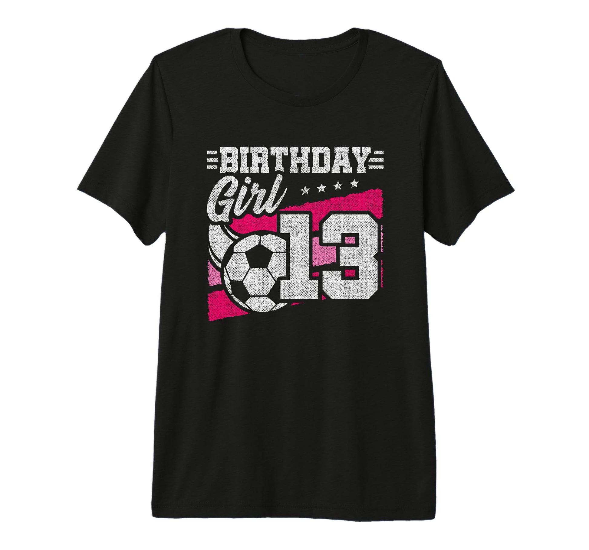 13 Year Old Soccer Birthday 13Th T-Shirt - Minimalist Print Men Women - T-Shirt, Sweatshirt, Hoodie