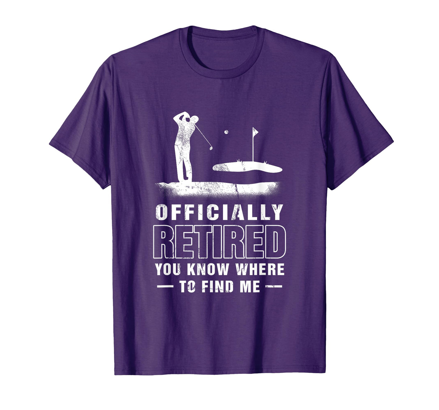 Officially Retired Golf Dad Golfing T-Shirt - Graphic Print Men Women - T-Shirt, Sweatshirt, Hoodie