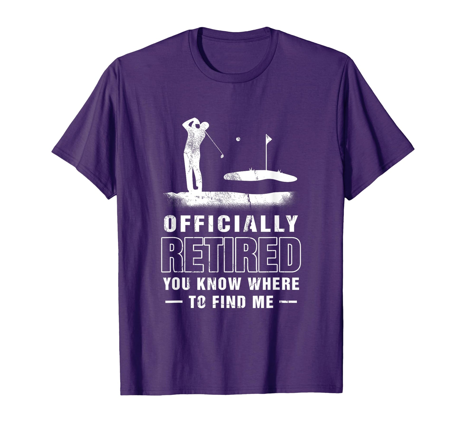Officially Retired Golf Dad Golfing T-Shirt - Graphic Print Men Women - T-Shirt, Sweatshirt, Hoodie