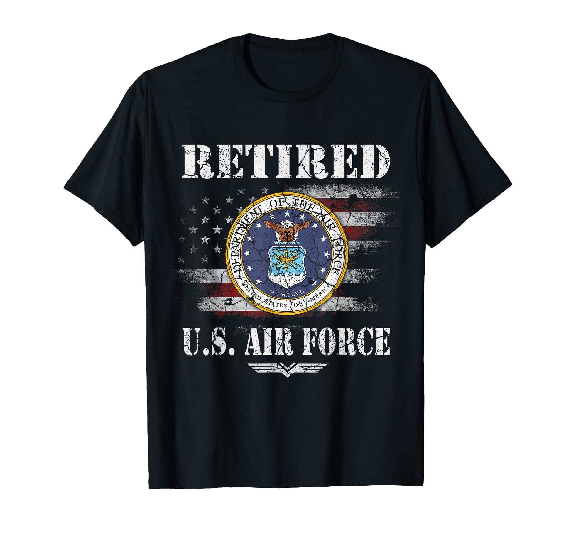Retired Us Air Force Veteran Usaf T-Shirt - Fun Novelty Design Unisex - T-Shirt, Sweatshirt, Hoodie