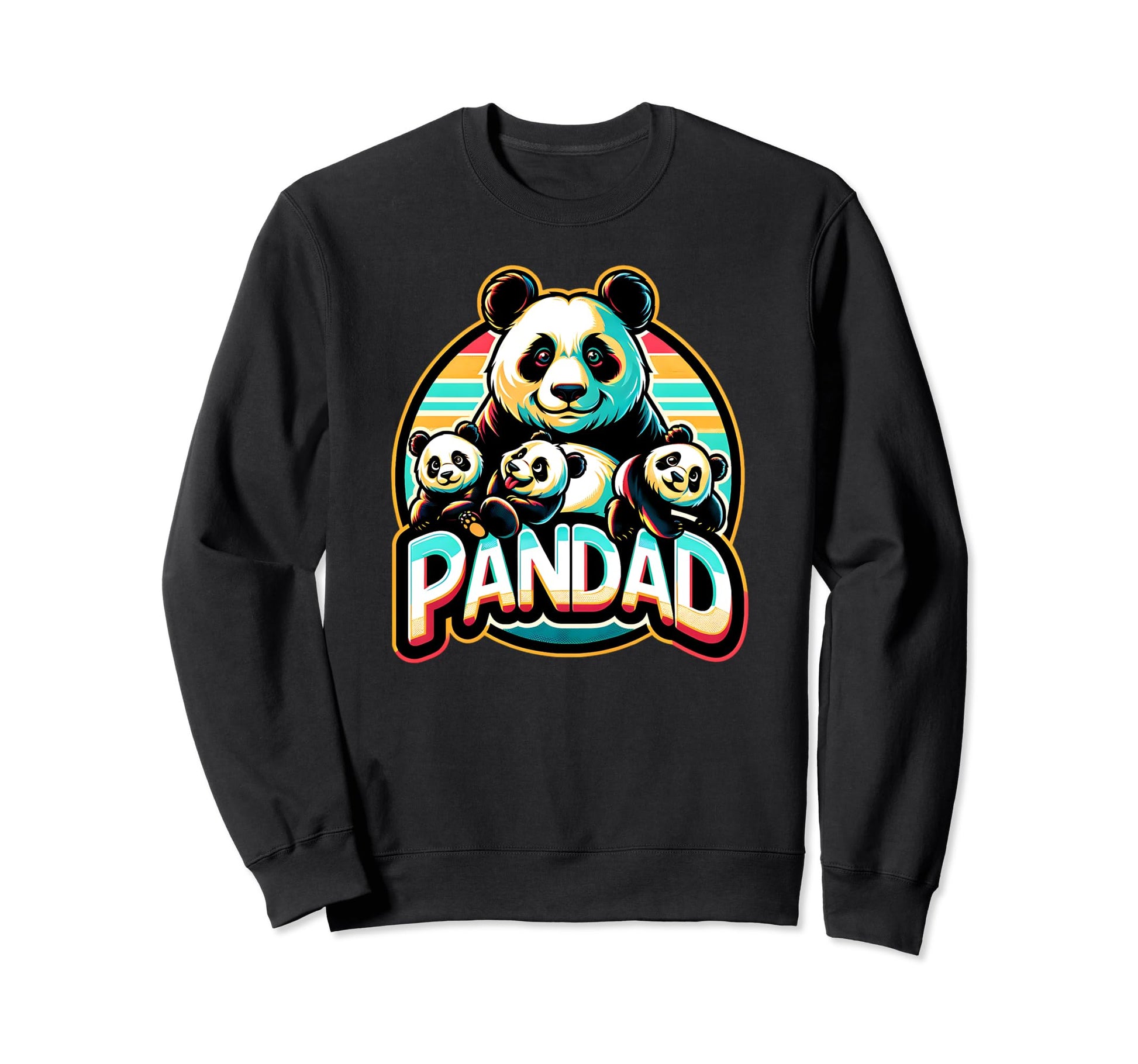 Panda Bear Father Pandad Panda Sweatshirt - Minimalist Print Men Women - T-Shirt, Sweatshirt, Hoodie