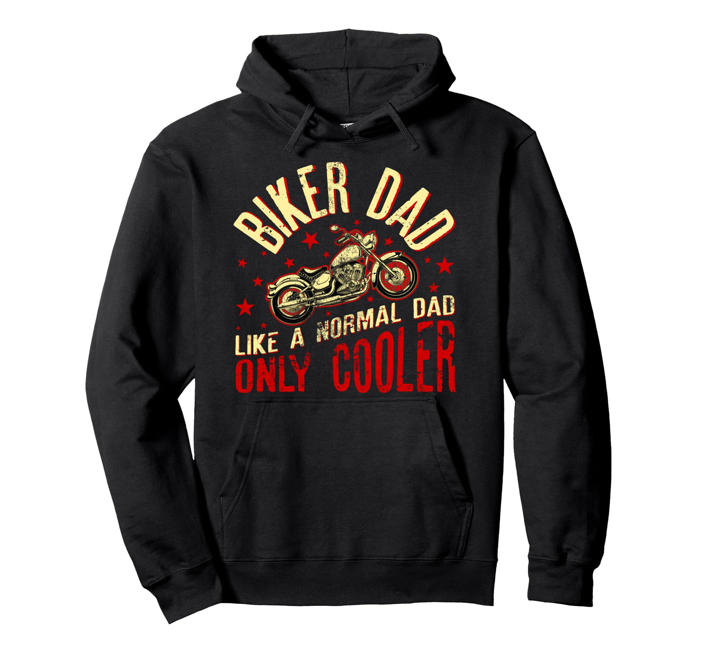 Biker Dad Motorcyle Funny Grandpas Hoodie - Novelty Apparel Men Women - T-Shirt, Sweatshirt, Hoodie