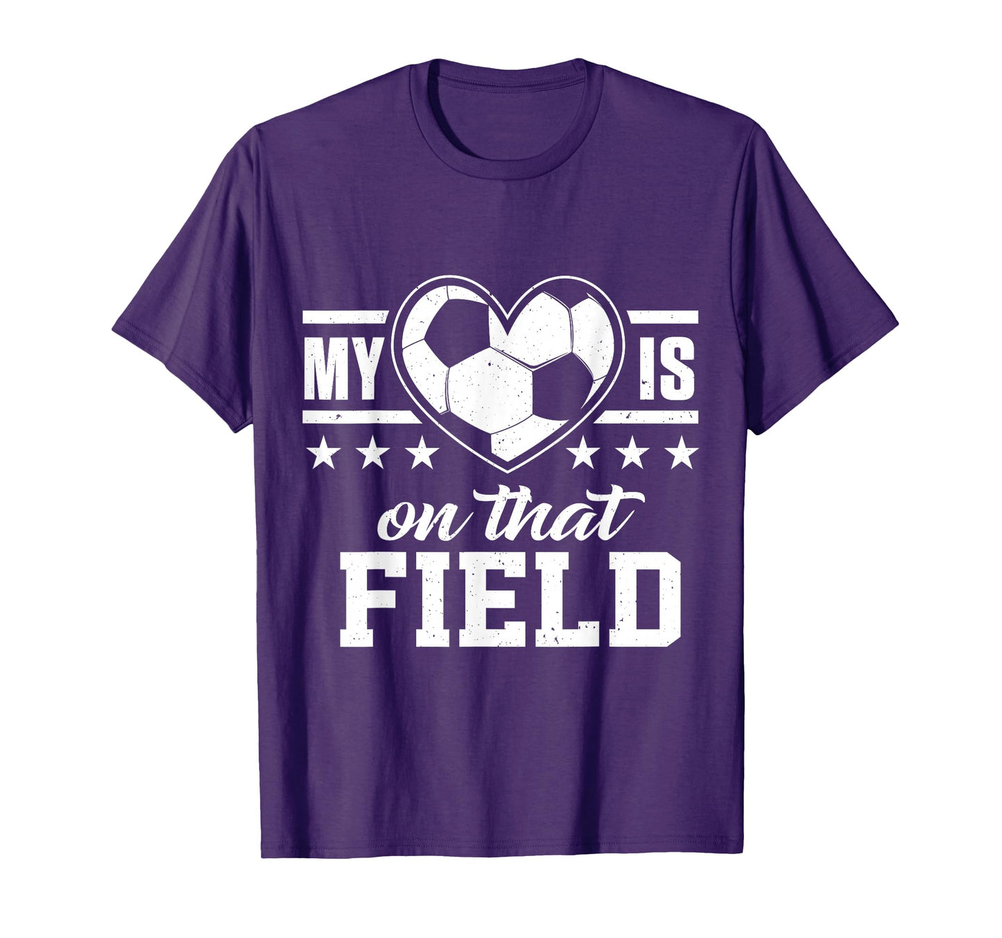 My Heart Is That Soccer Field Mom Dad T-Shirt - Minimalist Print for Adults - T-Shirt, Sweatshirt, Hoodie