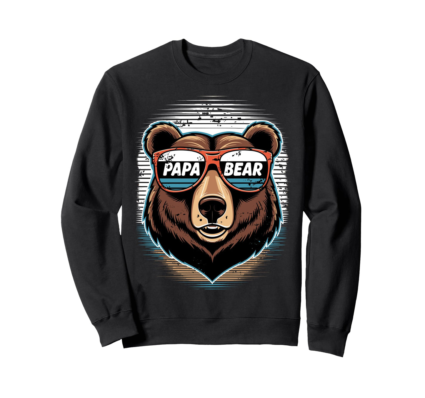 Papa Bear Husband Father Family Sweatshirt - Trendy Graphic Men Women - T-Shirt, Sweatshirt, Hoodie