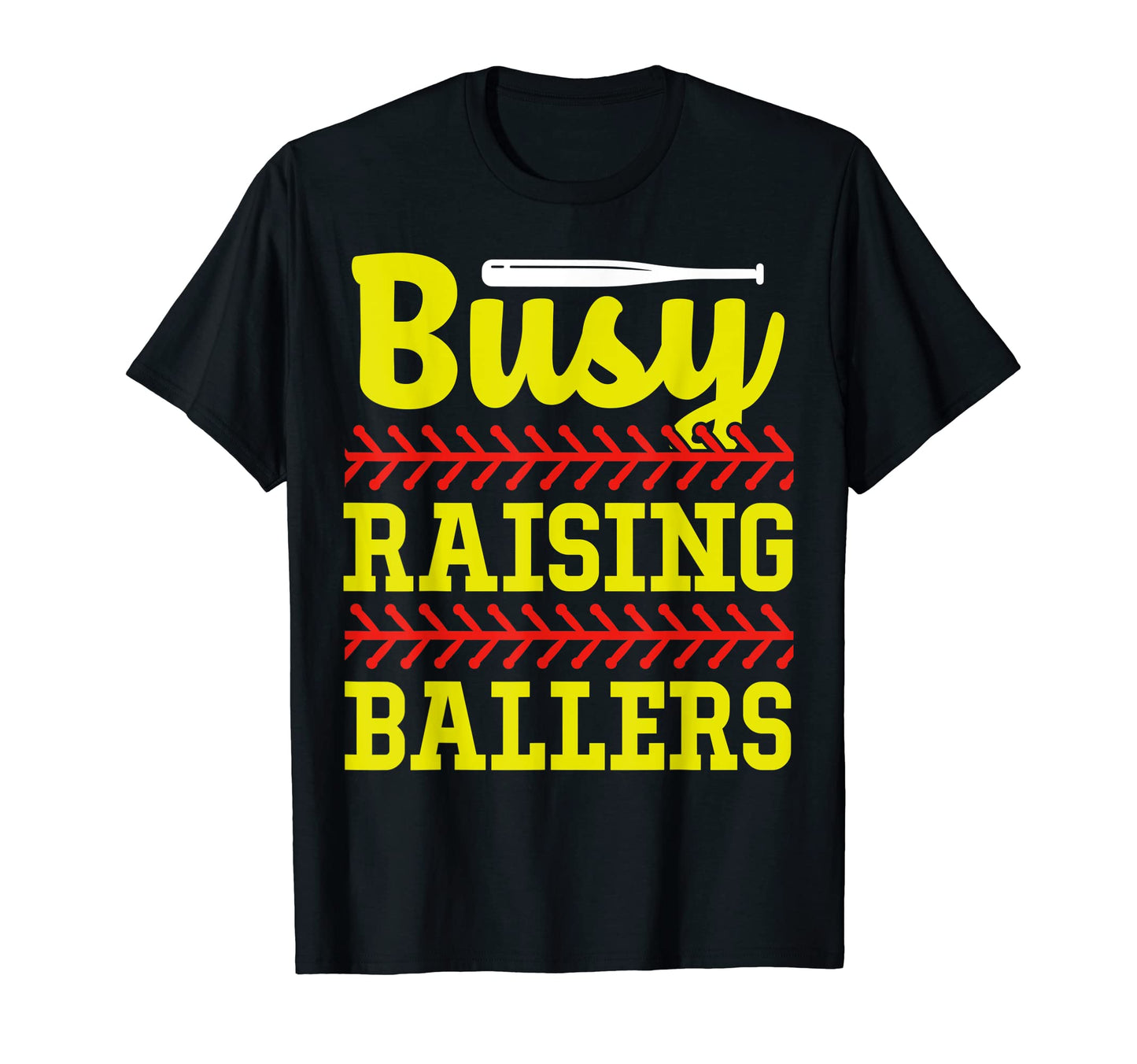 Busy Raising Ballers Softball Coach Mom T-Shirt - Unique Graphic Men Women - T-Shirt, Sweatshirt, Hoodie
