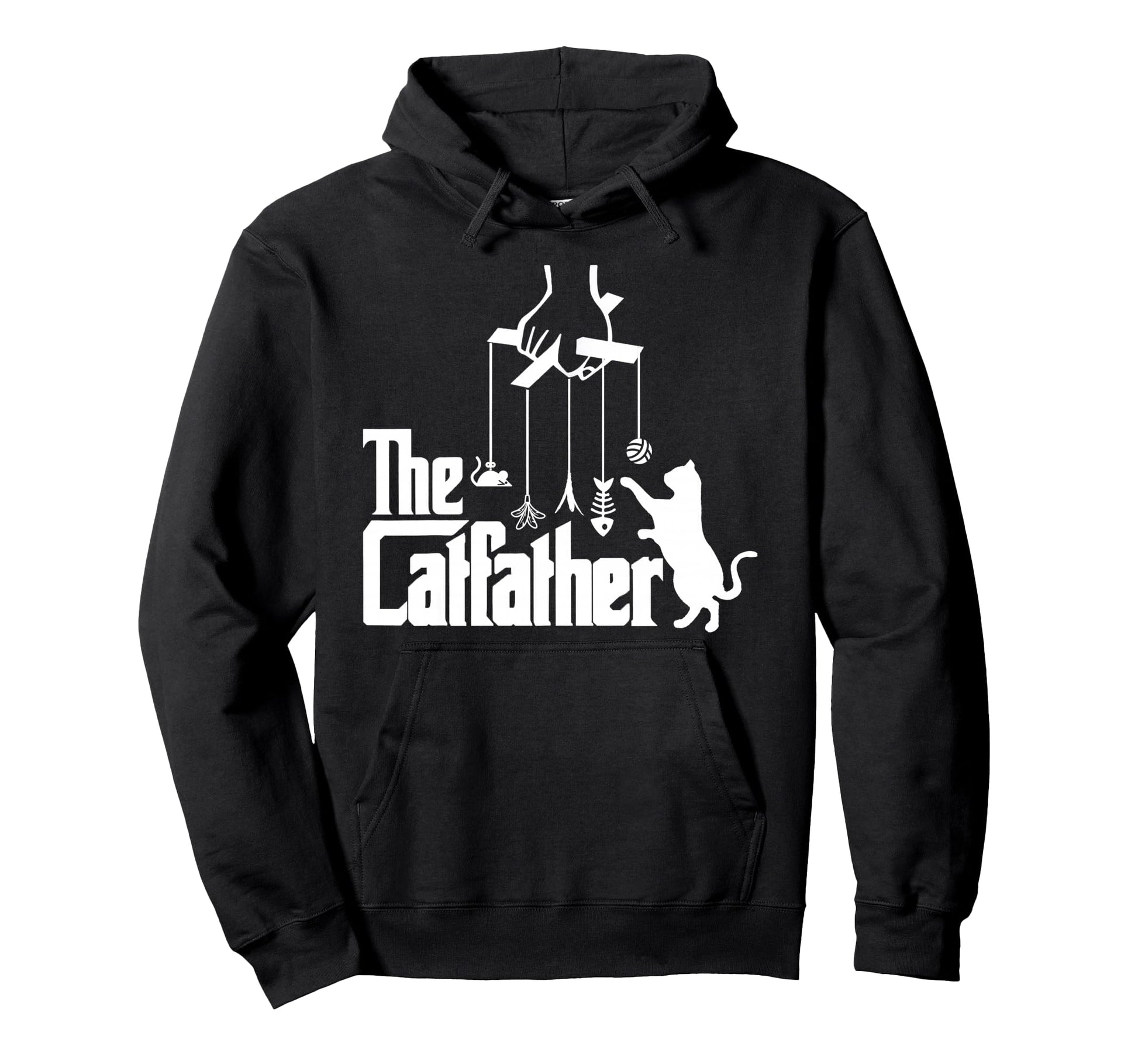Funny Cat Dad Life Catfather Fathers Day Hoodie - Custom Art Print Unisex - T-Shirt, Sweatshirt, Hoodie