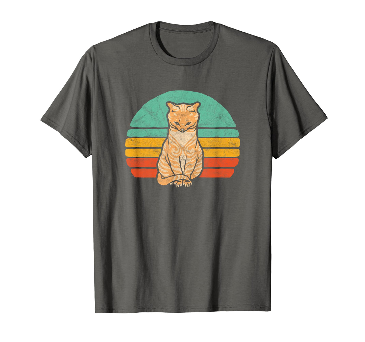 80S Tabby Cat Sun Pet Lover T-Shirt - Novelty Apparel for Adults - T-Shirt, Sweatshirt, Hoodie