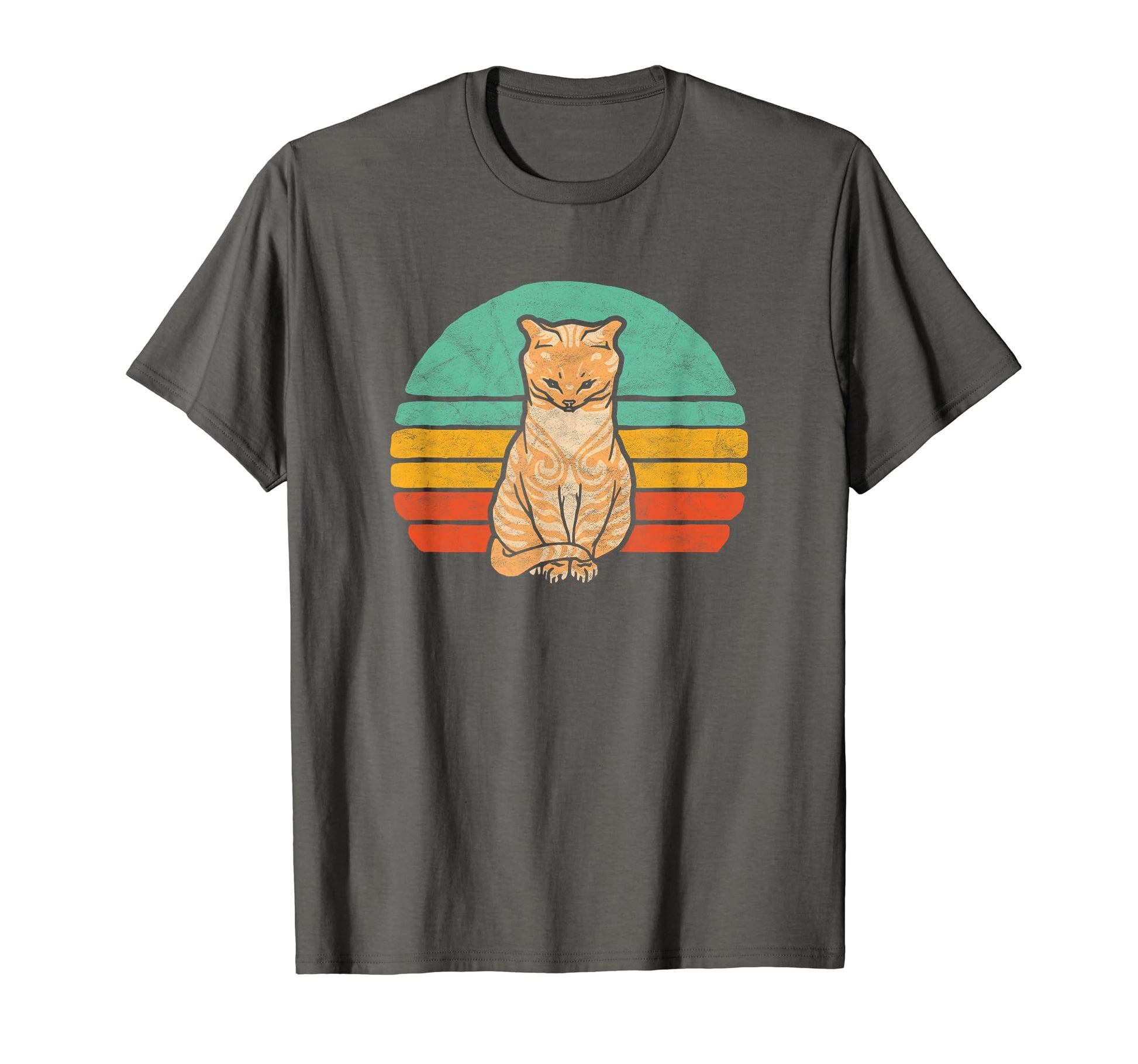 80S Tabby Cat Sun Pet Lover T-Shirt - Novelty Apparel for Adults - T-Shirt, Sweatshirt, Hoodie
