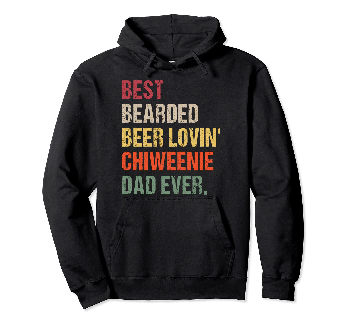 Best Bearded Beer Lovin Chiweenie Dad Hoodie - Custom Art Print Men Women - T-Shirt, Sweatshirt, Hoodie