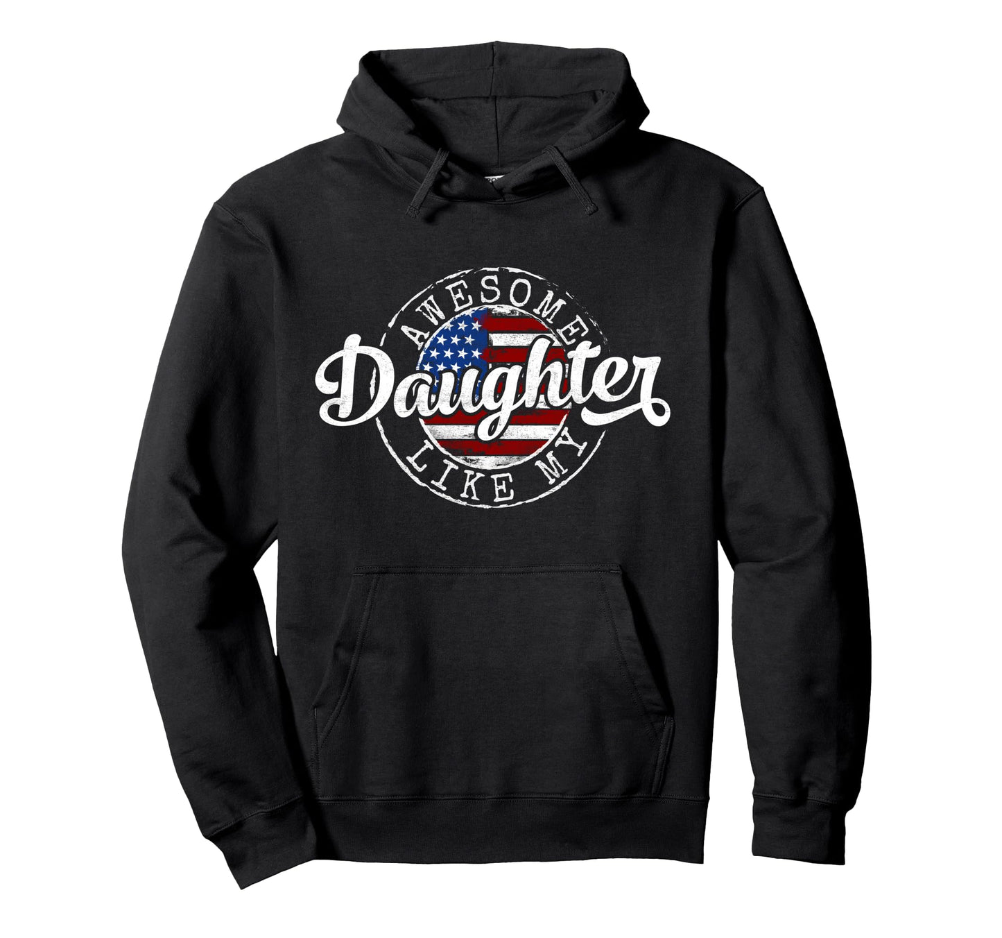 Awesome Like My Daughter Father Day Hoodie - Custom Art Print for Adults - T-Shirt, Sweatshirt, Hoodie