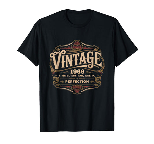 60Th Birthday 2026 Funny Age Born 1966 T-Shirt - Graphic Print Men Women - T-Shirt, Sweatshirt, Hoodie