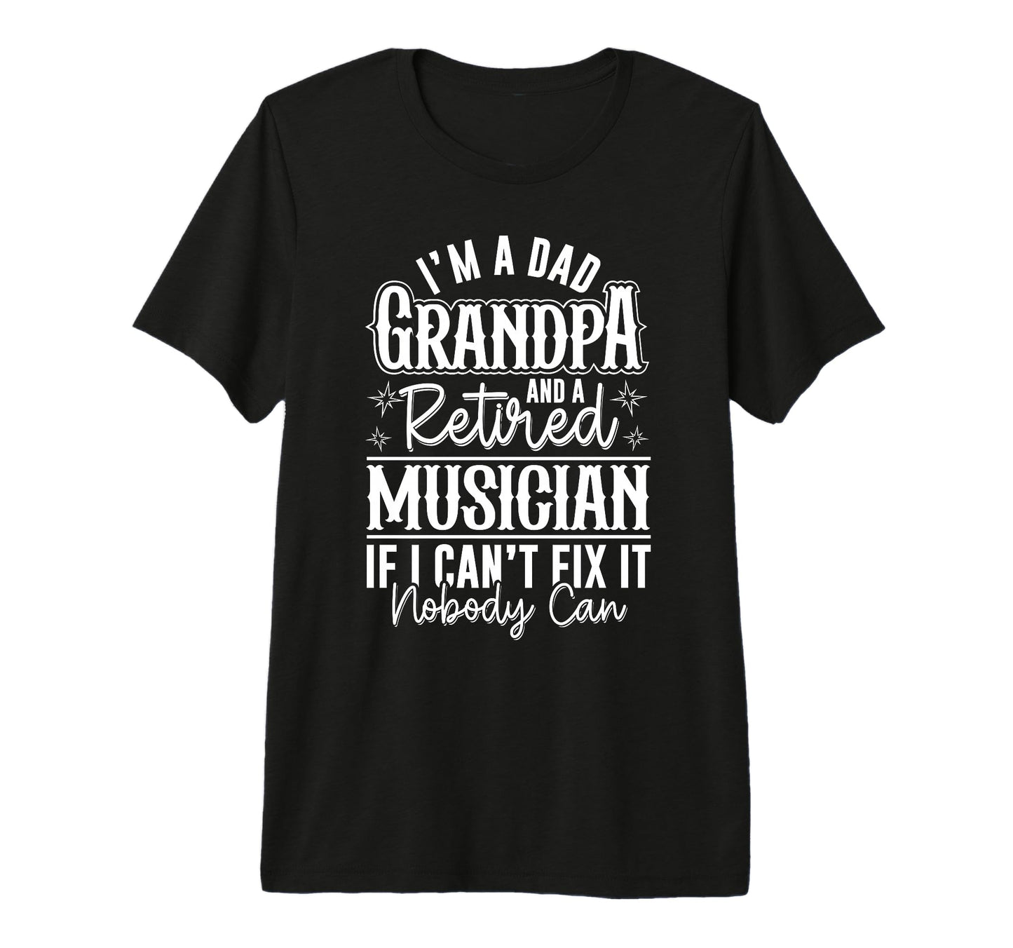 Mens Dad Grandpa And Retired T-Shirt - Custom Art Print for Adults - T-Shirt, Sweatshirt, Hoodie