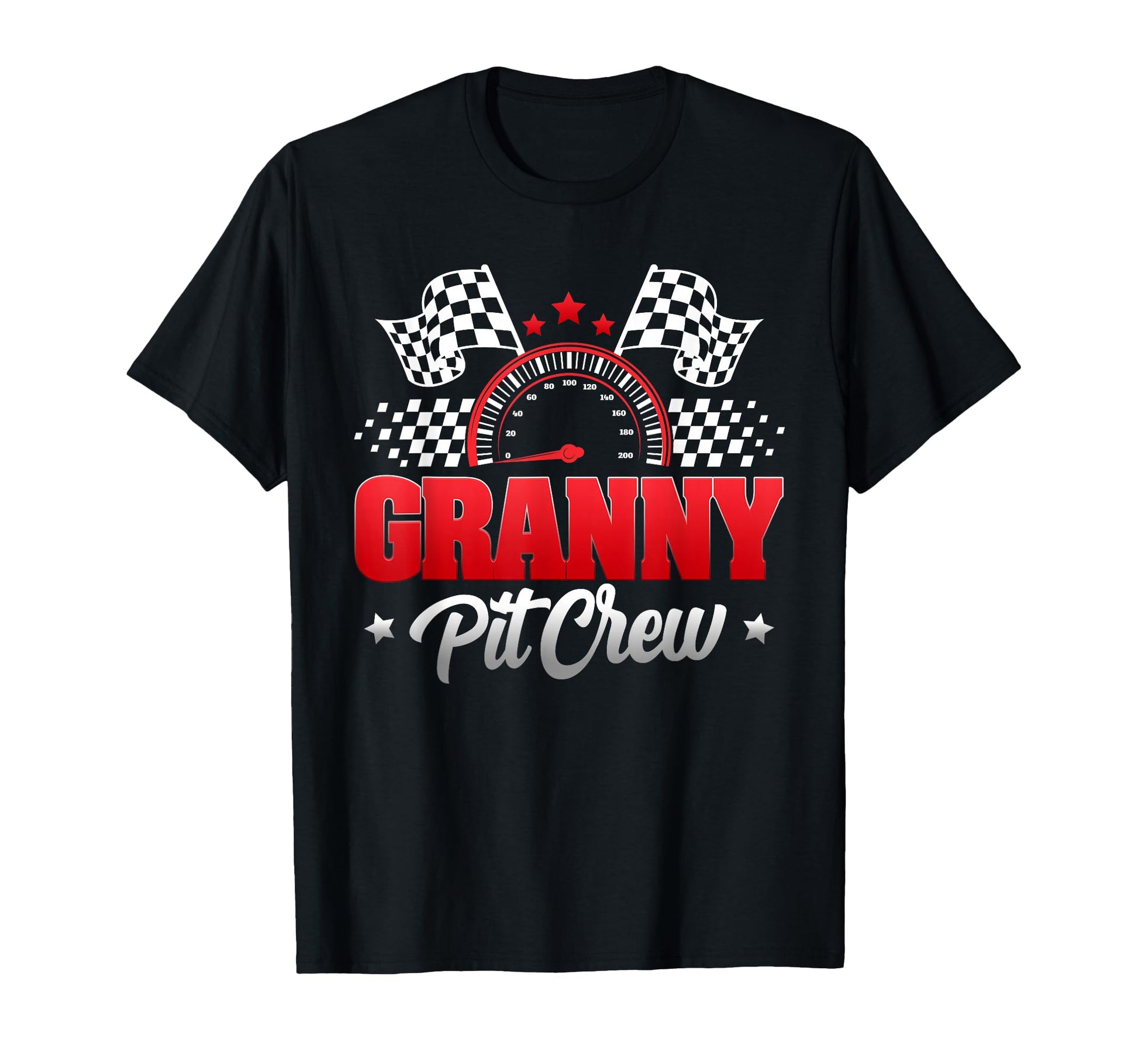 Granny Pit Crew Race Car Birthday T-Shirt - Casual Everyday Wear Men Women - T-Shirt, Sweatshirt, Hoodie