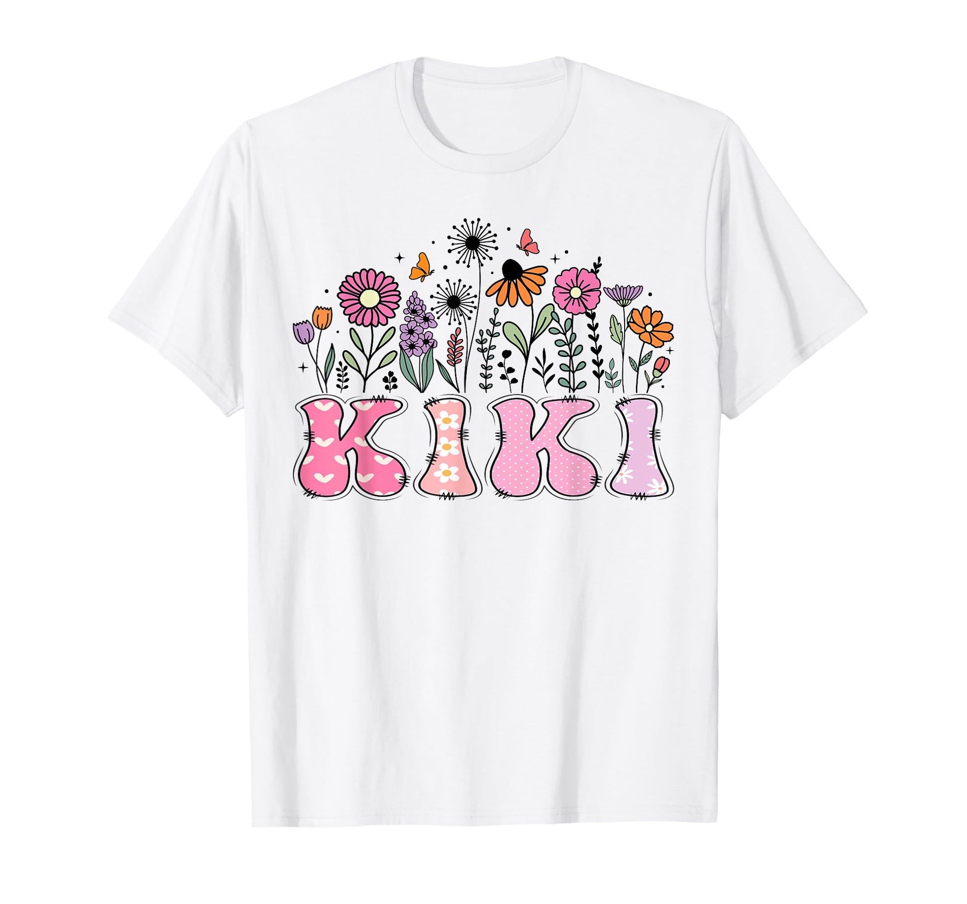 Wildflower Kiki Birthday Floral Hippie T-Shirt - Novelty Apparel Unisex - T-Shirt, Sweatshirt, Hoodie