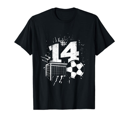 14Th Birthday Soccer Player T-Shirt - Fun Novelty Design Men Women - T-Shirt, Sweatshirt, Hoodie
