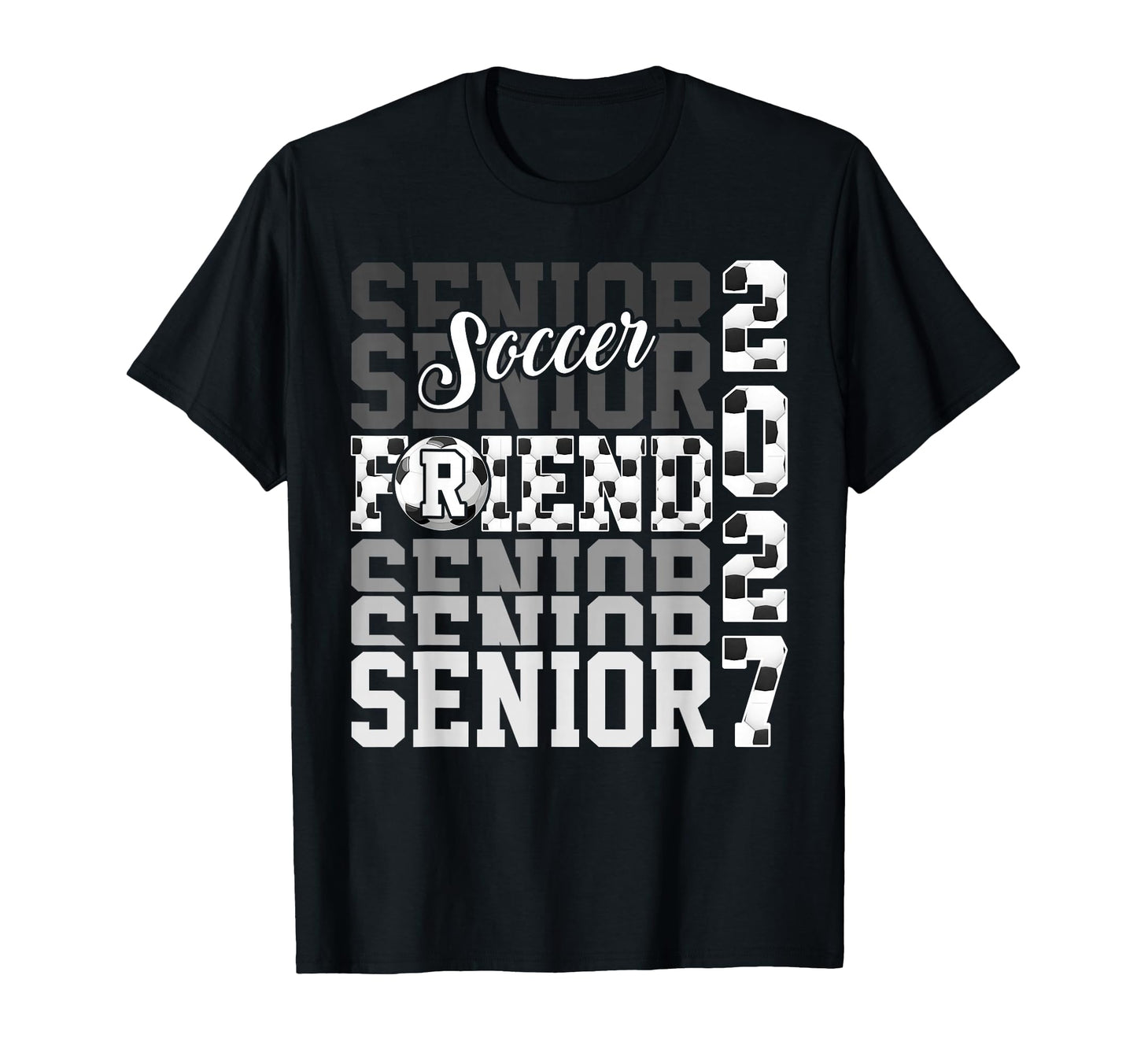 Senior 2027 Soccer Friend Proud T-Shirt - Custom Art Print for Adults - T-Shirt, Sweatshirt, Hoodie