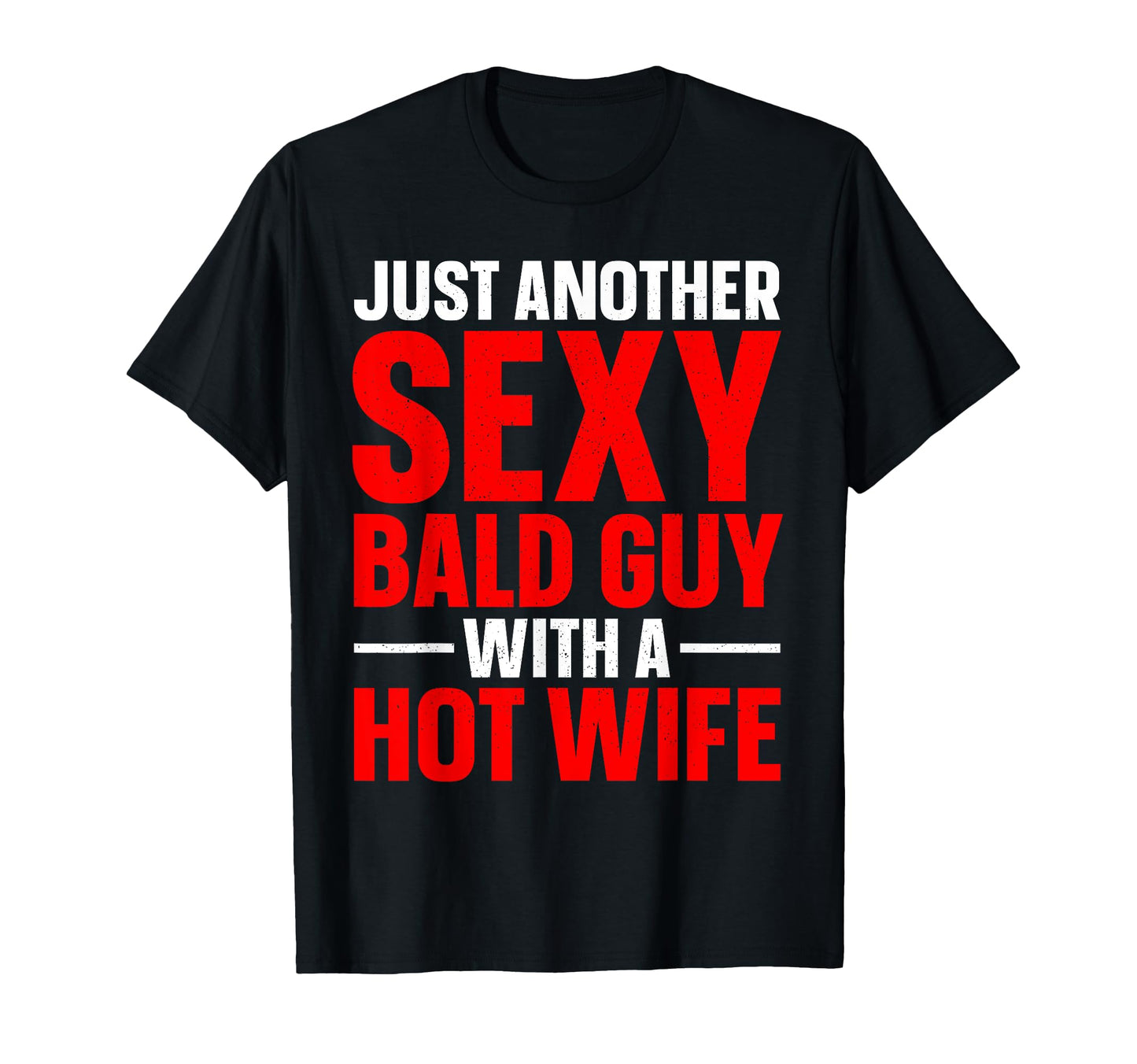 Funny Bald Guy Dad Husband Hairless T-Shirt - Custom Art Print for Adults - T-Shirt, Sweatshirt, Hoodie