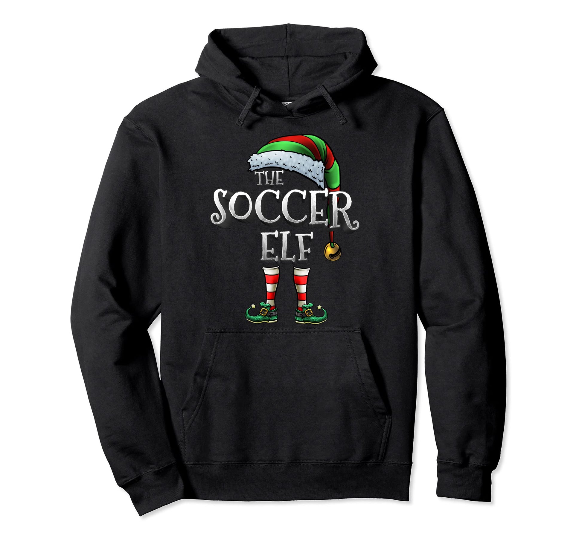 Soccer Elf Matching Family Soccer Elf Hoodie - Novelty Apparel Unisex - T-Shirt, Sweatshirt, Hoodie