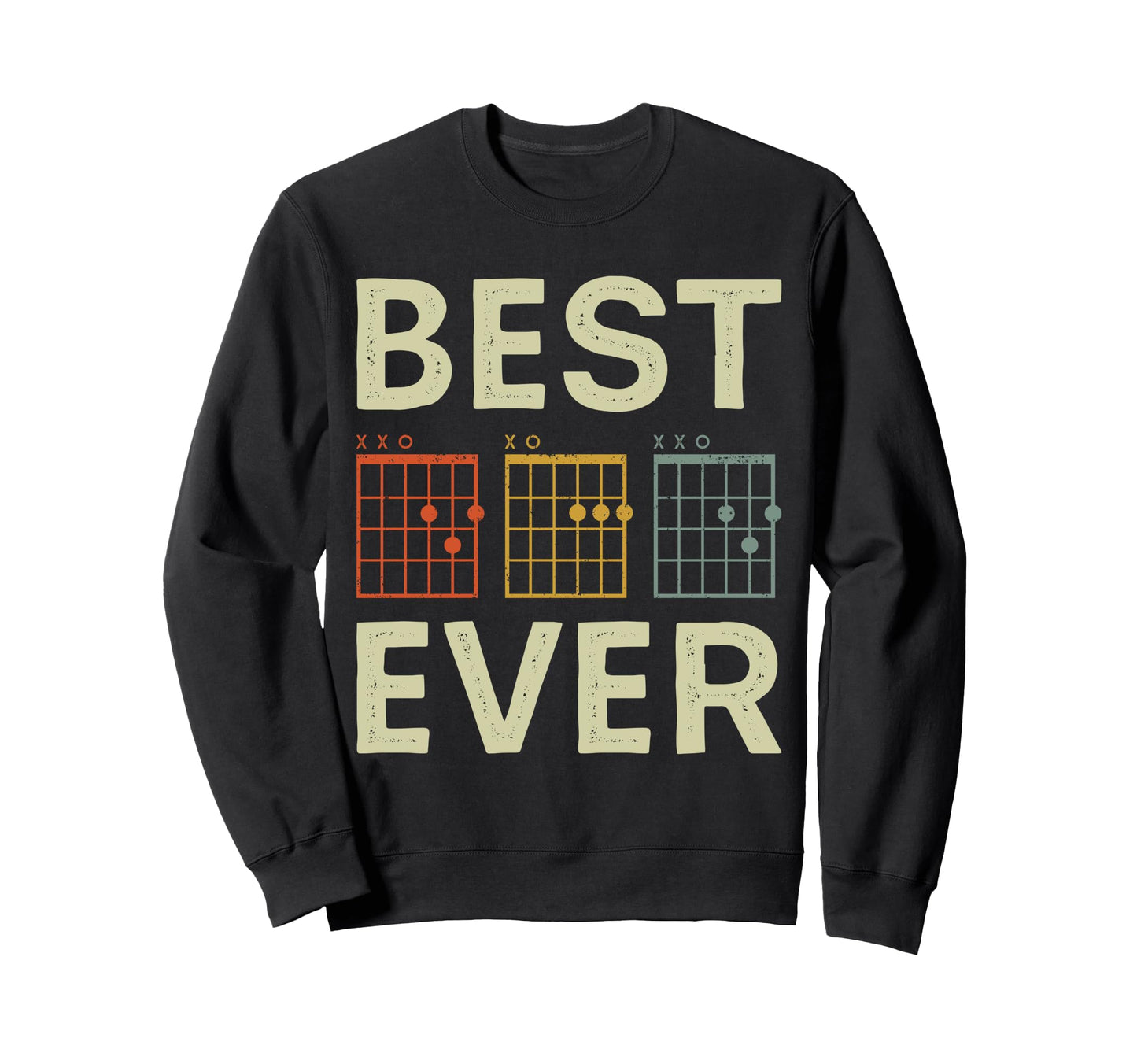 Guitarist Fathers Day Best Father Sweatshirt - Unique Graphic for Adults - T-Shirt, Sweatshirt, Hoodie