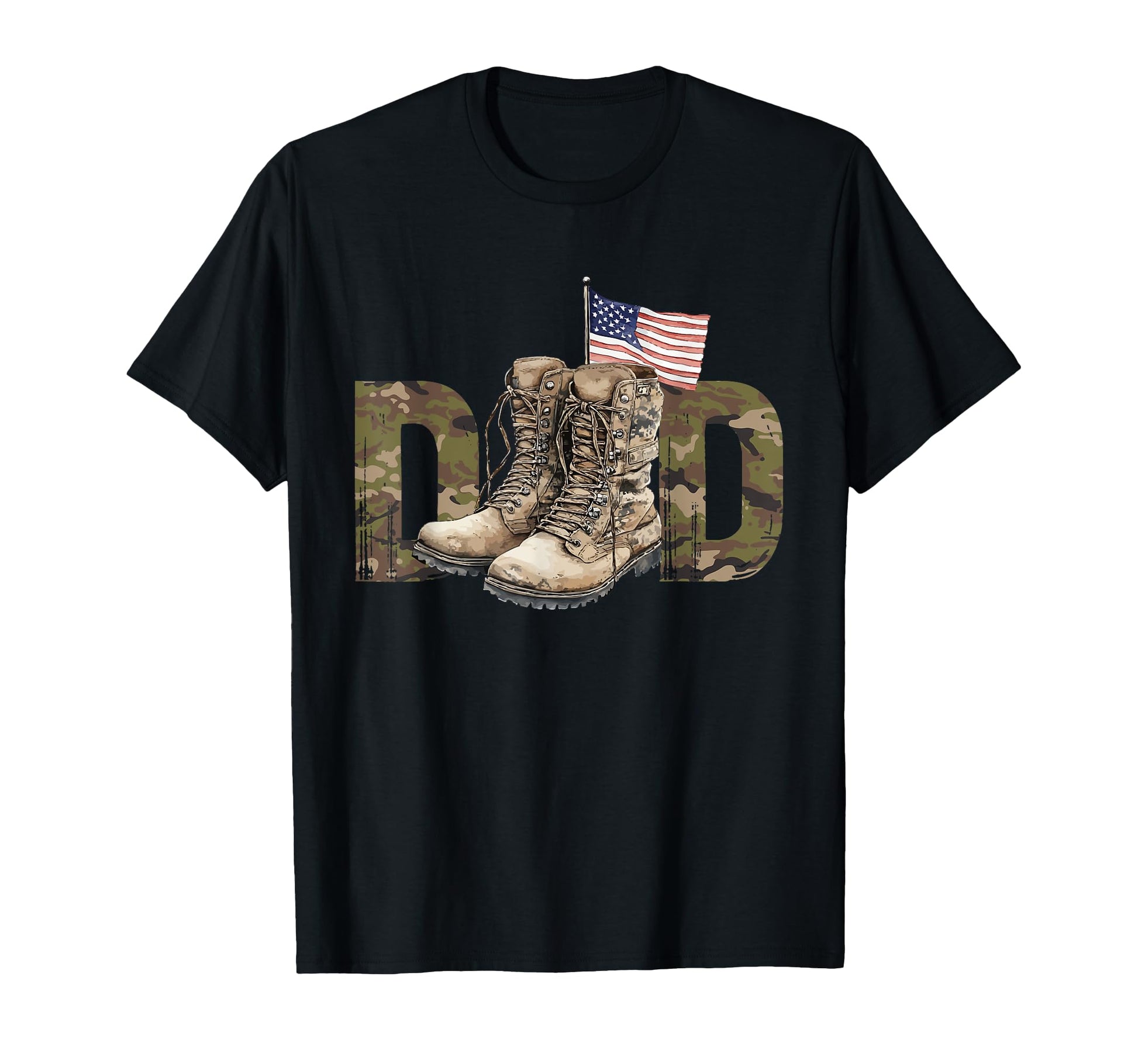 Military Usa American Dad Grandpa T-Shirt - Novelty Apparel for Adults - T-Shirt, Sweatshirt, Hoodie