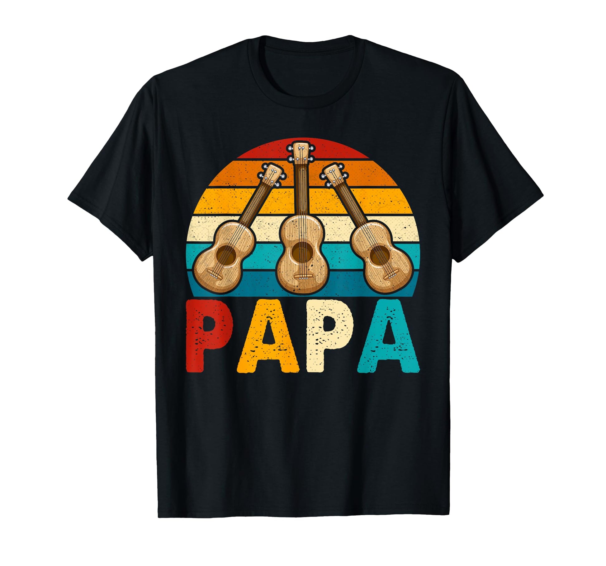 Mens Guitarist Papa Guitar Musician Dad T-Shirt - Aesthetic Graphic Unisex - T-Shirt, Sweatshirt, Hoodie