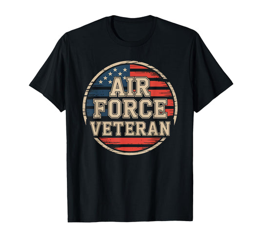 Air Force Veteran Us American Flag Dad T-Shirt - Novelty Apparel Men Women - T-Shirt, Sweatshirt, Hoodie