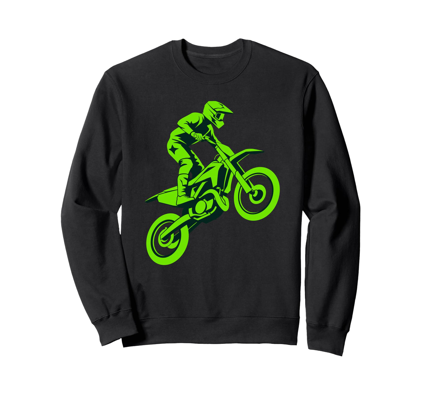 Dirt Bike Racing Dad Loves His Off Sweatshirt - Trendy Graphic for Adults - T-Shirt, Sweatshirt, Hoodie