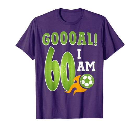 60Th Birthday Soccer Im 60 Year Old T-Shirt - Unique Graphic for Adults - T-Shirt, Sweatshirt, Hoodie