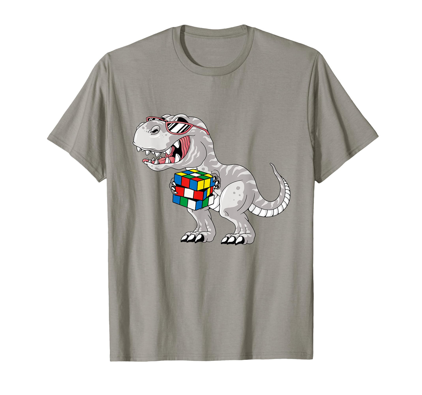 Dinosaur Funny Speed Cubing Puzzle Solving T-Shirt - Unique Graphic Unisex - T-Shirt, Sweatshirt, Hoodie