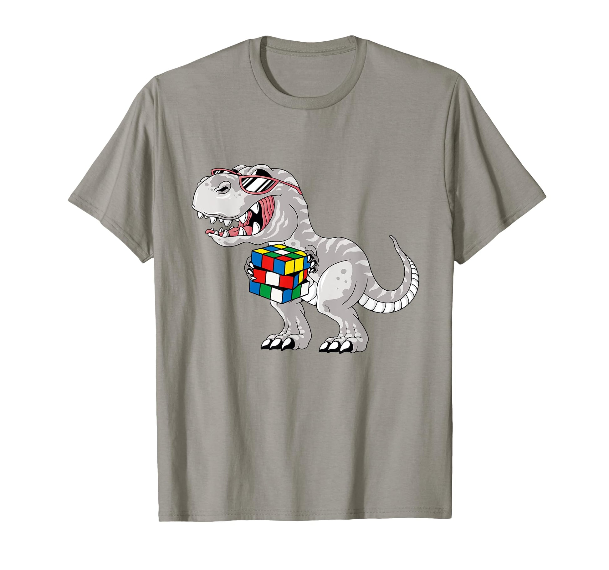 Dinosaur Funny Speed Cubing Puzzle Solving T-Shirt - Unique Graphic Unisex - T-Shirt, Sweatshirt, Hoodie
